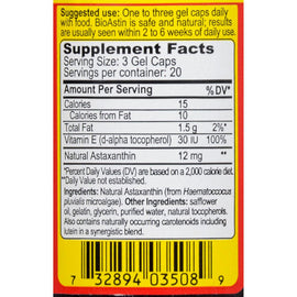 Nutrex Hawaii Bioastin Natural Astaxanthin - 4 Mg - 60 Gelatin Capsules
