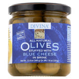 Divina Olives Stuffed With Blue Cheese - Case Of 6 - 7.8 Oz.