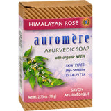 Auromere Ayurvedic Bar Soap Himalayan Rose - 2.75 Oz