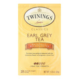 Twining's Tea Earl Grey Tea - Decaffeinated - Case Of 6 - 20 Bags