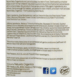 Nature's Baby Organics Conditioner And Detangler Lavender Chamomile - 8 Fl Oz