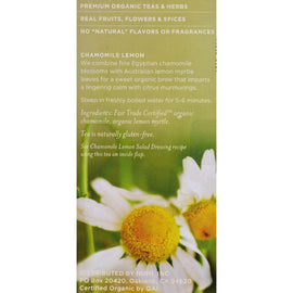 Numi Organic Tea Caffeine Free Chamomile Lemon - 18 Tea Bags - Case Of 6