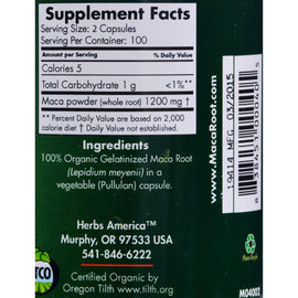 Maca Magic Organic Maca Magic - 200 Capsules