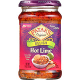 Pataks Relish - Hot Lime - Hot - 10 Oz - Case Of 6