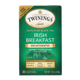 Twining's Tea Breakfast Tea - Irish, Decaf - Case Of 6 - 20 Bags