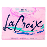 Lacroix Sparkling Water - Berry - Case Of 2 - 12 Fl Oz.