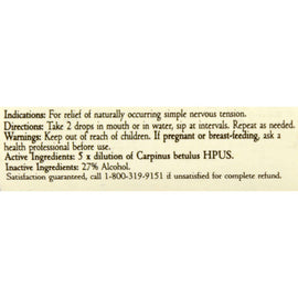 Bach Flower Remedies Essences Hornbeam - 0.7 Fl Oz