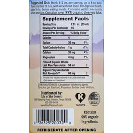 Lily Of The Desert Whole Leaf Aloe Vera Gel - 32 Oz