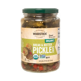 Woodstock Organic Pickles - Sweet Bread & Butter - Sliced - Case Of 6 - 24 Oz.