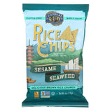 Lundberg Family Farms Sesame Seaweed Rice Chips - Case Of 12 - 6 Oz.