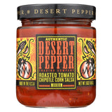 Desert Pepper Trading Medium Hot Roasted Tomato Chipotle Corn Salsa - Case Of 6 - 16 Oz.