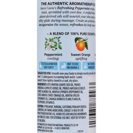 Aura Cacia Aromatherapy Bath Body And Massage Oil Peppermint Harvest - 4 Fl Oz