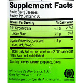 Nature's Way Echinacea Purpurea Herb - 180 Capsules