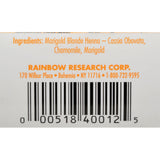 Rainbow Research Henna Hair Color And Conditioner Persian Marigold Blonde Golden Blonde - 4 Oz