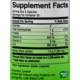 Nature's Way Barley Grass Young Harvest - 100 Capsules