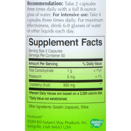 Nature's Way Cranberry Fruit - 100 Capsules