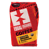 Equal Exchange Organic Whole Bean Coffee - Decaf - Case Of 6 - 12 Oz.
