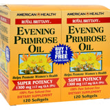 American Health Royal Brittany Evening Primrose Oil Twin Pack - 1300 Mg - 120+120 Softgels