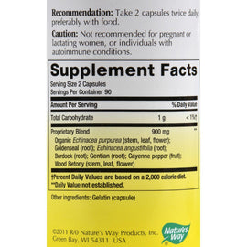 Nature's Way Echinacea Goldenseal - 180 Capsules