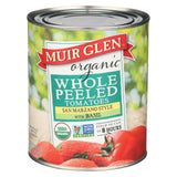 Muir Glen Peeled Whole Tomatoes With Basil - Tomatoes - Case Of 12 - 28 Oz.
