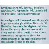 Tea Tree Therapy Eucalyptus Chest Rub Eucalyptus Australiana Lavender Peppermint And Tea Tree Oil - 2 Oz