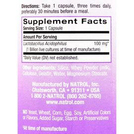 Natrol Acidophilus Probiotic - 100 Mg - 150 Capsules