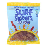 Surf Sweets Gummy Worms - Sour - Case Of 12 - 2.75 Oz.