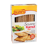 Suzie's Flat Bread - Sesame Kamut - Case Of 12 - 4.5 Oz.