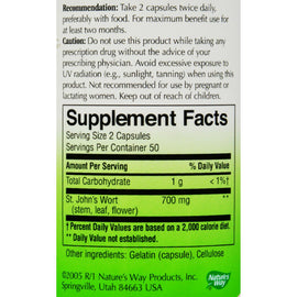 Nature's Way St John's Wort Herb - 100 Capsules