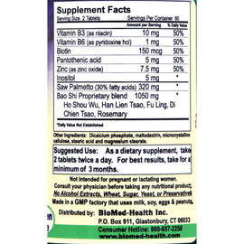 Biomed Health Advanced Bao Shi Men's Hair Supplement - 120 Tablets