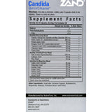 Zand Candida Quick Cleanse Multi-support Formula - 60 Vegetarian Capsules