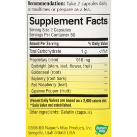 Nature's Way Eyebright - 100 Capsules