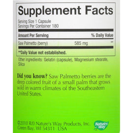 Nature's Way Saw Palmetto Berries - 180 Capsules