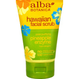 Alba Botanica Hawaiian Pineapple Enzyme Facial Scrub - 4 Fl Oz