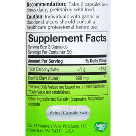 Nature's Way Devil's Claw Secondary Root - 100 Capsules