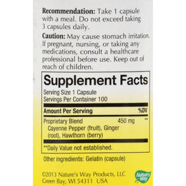 Nature's Way Cayenne Extra Hot - 100 Capsules