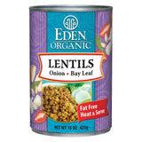 Eden Foods Organic Lentils With Onion And Bay Leaf - Case Of 12 - 15 Oz.