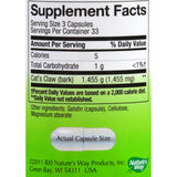 Nature's Way Cats Claw Bark - 100 Capsules