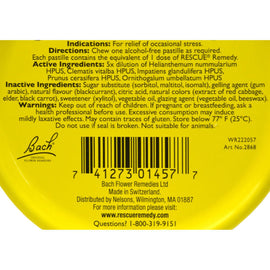 Bach Flower Remedies Rescue Pastilles Black Currant - 1.7 Oz - Case Of 12