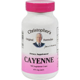 Dr. Christopher's Cayenne - 475 Mg - 100 Vegetarian Capsules