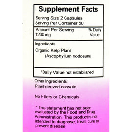 Dr. Christopher's Kelp Plant - 600 Mg - 100 Vegetarian Capsules