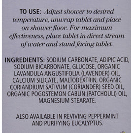 Aura Cacia Aromatherapy Shower Tablets Relaxing Lavender - 3 Tablets