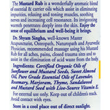 Dr. Singha's Mustard Rub - 4 Fl Oz