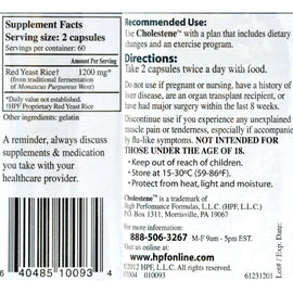 Healthy Origins Hpf Cholestene Red Yeast Rice - 120 Capsules