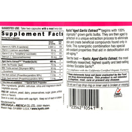 Kyolic Aged Garlic Extract Detox And Anti-aging Formula 105 - 100 Capsules