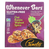 Pamela's Products Oat Spice Whenever Bars - Raisin Walnut - Case Of 6 - 1.41 Oz.