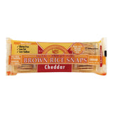 Edward And Sons Brown Rice Snaps - Cheddar - Case Of 12 - 3.5 Oz.