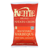 Kettle Brand Potato Chips - Backyard Barbeque - Case Of 15 - 5 Oz.