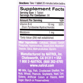 Natrol Melatonin Time Release - 1 Mg - 90 Tablets