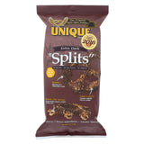 Unique Pretzels Splits - Extra Dark - Case Of 12 - 11 Oz.